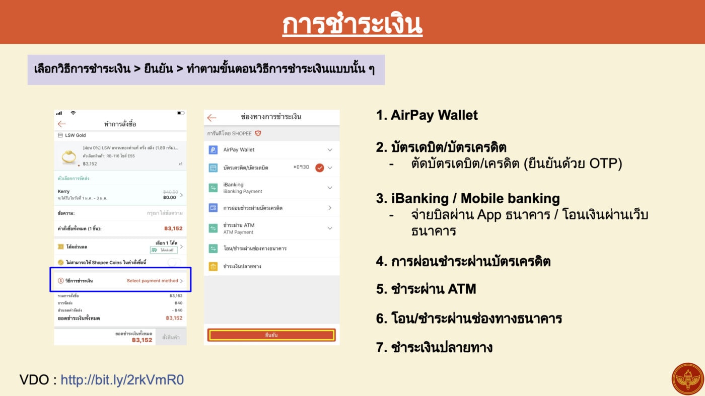 วิธีการสั่งซื้อสินค้าทาง Shopee by LSW Gold